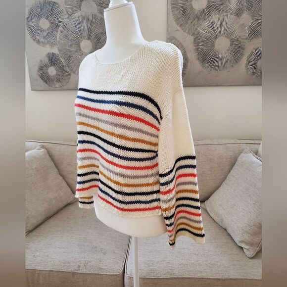 Lovestitch Sera Striped Knit Pullover sz Sm - Picture 4 of 11